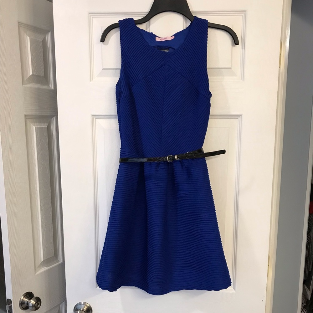 🎀Royal Blue Dress With Bow Detail, Size Small🎀